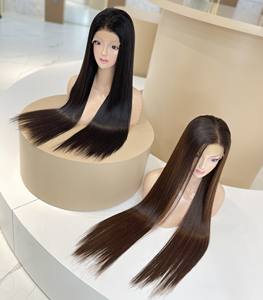 Pelucas rectas de hueso muy sedoso para mujeres negras de 100% cabello humano vietnamita precio al por mayor - Product Image 6