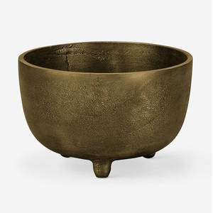 Bol décoratif artisanal personnalisé en laiton et aluminium, finition premium, bols de service pour hôtel, décoration de la maison et de la table - Product Image 3