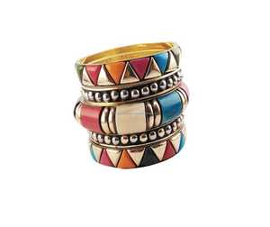 Newly Brass <b>Bangle</b> Vintage Gold Plated Bracelet With Green <b>Jade</b> Inlay Geometric Design Unisex Fashion <b>Bangle</b> for Woman - Product Image 4