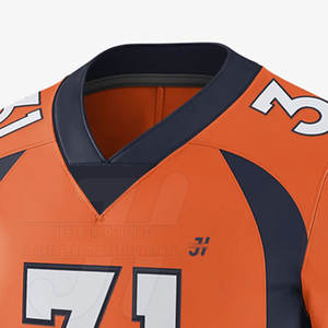 Venta caliente de alta calidad personalizado adulto fútbol americano Jersey transpirable 100% poliéster personalizado nombre del equipo excelente precio desgaste superior - Product Image 4