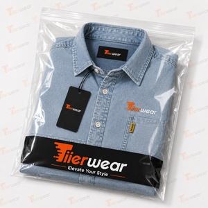 Camisas de mezclilla para hombre al por mayor, camisas casuales personalizadas con botones, camisas de trabajo de mezclilla de algodón de manga larga, fabricante de camisas de moda. - Product Image 5