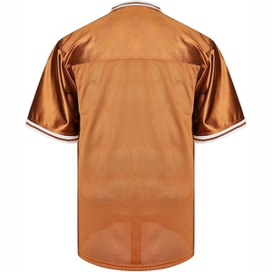 Camiseta de rugby de color y logotipo personalizado, uniforme de fútbol americano de malla de talla grande, camiseta de fútbol americano - Product Image 2