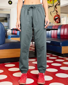 Pantalons de jogging pour femmes de haute qualité, coupe ajustée, devant plat, poches, taille haute, pour le sport, le yoga, la course à pied, pantalons de détente - Product Image 5