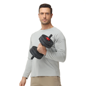 T-shirt à manches longues pour homme UPF 50+ respirant, haut de protection contre les éruptions cutanées pour les sports de plein air, chemise à enfiler pour la pêche, la randonnée, l'entraînement, la plage - Product Image 2
