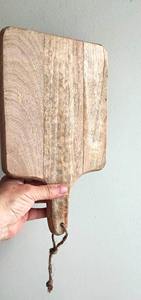 Planche à découper en bois d'acacia artisanal planche à découper finition naturelle bol en bois écologique avec technique durable - Product Image 4