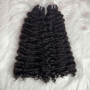 Paquets de cheveux bouclés birmans vente chaude 2025 cheveux bouclés vierges extensions de cheveux humains vietnamiens Double trame dessinée - Product Image 6