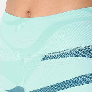 Leggings décontractés pour femmes en impression par sublimation, 100% coton, respirant, taille mi-haute, longueur genou, vêtements de sport, vente directe d'usine - Product Image 4