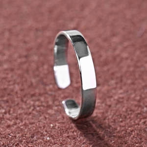 Anillos de Plata de Ley 925 de Primera Calidad para Mujer, Diseño Geométrico con Estilo Romántico, Chapado en Rodio con Incrustaciones de Circonio - Product Image 2
