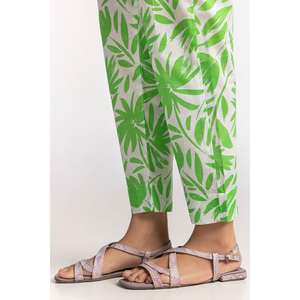 Pantalon Harem Décontracté en Mousseline Imprimée pour Femme, Multi-Matières Respirantes, Tissé, Taille Mi-Haute, Motif Coloré, Automne, Taille XL - Product Image 3