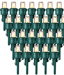 クリスマスツリーデコレーション60個5mm広角LED電球クリスマスライトストリング交換用電球省エネLEDホリデー