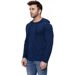 Sweat à capuche bleu marine et marron pour hommes-Vente en gros - Product Image 2