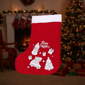 Calze di Natale Mordy in RPET: Gadget Sostenibili e Colorati - Product Image 3