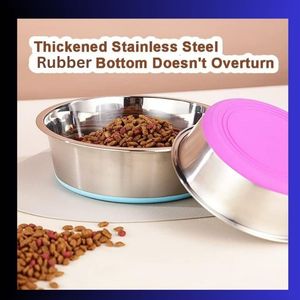 2025 Hot Selling Stainless Steel Pet Bowl Portable Large/small <b>Puppy</b> <b>Feeder</b> Non-Slip Cat and Dog Food & Water Bowls - Product Image 4