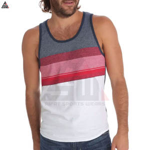 เสื้อกล้ามผ้าฝ้ายใยไผ่สำหรับผู้ชายชุดใส่ไปยิมจากปากีสถานเสื้อถักแบบลำลองระบายอากาศได้ดี - Product Image 3