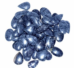 Pierre précieuse en vrac de quartz de jaspe naturel Picasso pour la fabrication de bijoux, composants de pendentif de taille personnalisée - Product Image 3