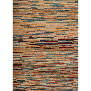 พรมขนสัตว์ถักมือ Nuray ลายนามธรรมหลากหลายแบบ สำหรับบ้าน ห้องโถง รูปทรงสี่เหลี่ยมผืนผ้า รุ่น Puzzle-Pae-1296 สำหรับทางเข้า ผลิตในสหรัฐอเมริกา - Product Image 3