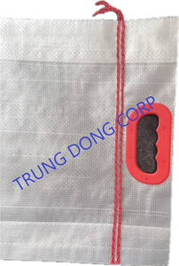 Sacs tissés en PP laminé BOPP d'usine du Vietnam poignée de taille personnalisée excellente pour les sacs en plastique de qualité d'exportation de nourriture d'alimentation de riz - Product Image 4