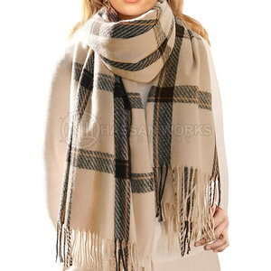 Winter Season Fashion Polyester Breathable Lightweight Long Shawl High Quality Women Decorative <b>Scarf</b> for Casual Formal Wear - Product Image 1