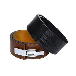 2025 ceinture d'haltérophilie personnalisée de haute qualité en cuir levier de levage de puissance ceinture de levier d'entraînement de gymnastique ceinture de peau de vache de levage de puissance - Product Image 1