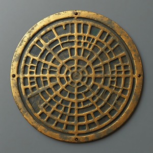 Handmade Brass Drain <b>Cover</b> with Floral Carving Traditional Look Modern Design <b>for</b> Hotel Decorative Floor Applications - Product Image 6