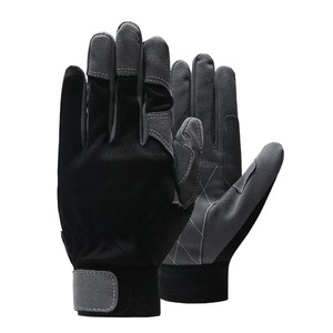 Gants de travail en cuir de vache pour hommes, pour la soudure, la conduite, la moto, l'entretien du jardin, le travail de mécanicien, durables, longueur poignet - Product Image 1