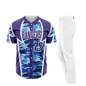 Camiseta de béisbol personalizada, jersey liso en blanco con sublimación para niños, jersey para hombre, camiseta bordada, uniforme de béisbol de poliéster - Product Image 2