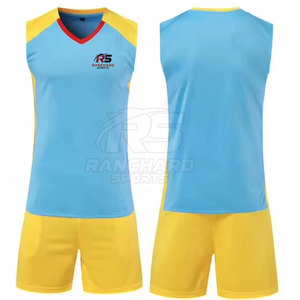 Conjunto de Uniforme de Entrenamiento de Voleibol, Ropa de Práctica en Equipo, Conjunto de Camiseta de Voleibol Personalizada, Tela Deportiva Resistente - Product Image 3