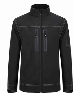 Veste Softshell Haute Performance pour Homme Légère Imperméable Respirante Col Montant Fermeture Éclair Veste d'Extérieur - Product Image 1