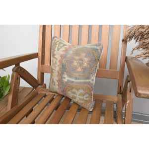 หมอนผ้าวูลถักสีเบจ12X12นิ้วดีไซน์หรูหราแบบชนบทเครื่องนอนสี่เหลี่ยมแบบพกพาสำหรับตกแต่งคริสต์มาสวินเทจไม่ลื่น - Product Image 3