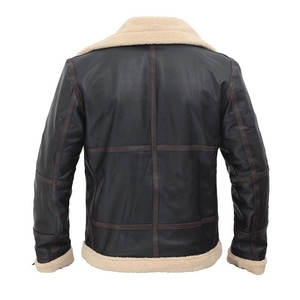 Veste en cuir de mouton véritable de qualité supérieure blouson en fourrure pour hommes meilleur matériau utilisé dans la veste en cuir pour hommes - Product Image 2