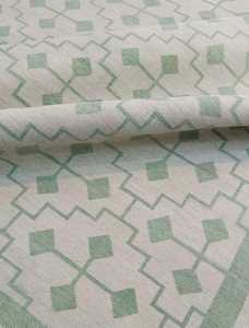 Tapis Oushak en Laine Fine de Taille Personnalisée Noué à la Main Design Floral Vintage Beige Vert Style Turc Motif Abstrait Vintage - Product Image 2