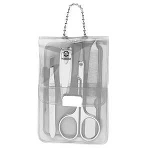 4 Pieces Stainless Steel Nail Clippers Manicure <b>Pedicure</b> <b>Set</b> Durable Silver by Zachary Industries - Product Image 1