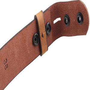 เข็มขัดคาวบอยทำจากหนังวัวแท้ลายนูนลายดอกไม้, เข็มขัดหนังวัวสไตล์ตะวันตก - Product Image 4