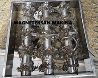 Séparateur magnétique mobile sur chariot à grille, tamis magnétique permanent en néodyme N35 à haute intensité, pour poudres et granulés, service de soudage