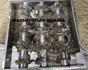 Mobile Magnetic Grate Separator with <b>Trolley</b> – High Gauss Stainless Steel Magnetic Sieve for Powder & Granule - Product Image 4