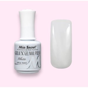 Esmalte de Uñas en Gel UV de Secado Rápido A10jet Gelux-White Mia Secret, 15 ml, Muestra Gratis para Decoración de Uñas - Product Image 1
