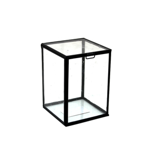 Meilleure vente Boîte décorative de mariage Boîte de forme ronde en métal nickelé noir pour boîte de rangement décorative de table en vrac personnalisée - Product Image 5