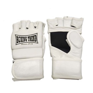 Guantes de entrenamiento de cuero de vaca personalizados de alta calidad UFC MMA cuero de PU de medio dedo para boxeo y entrenamiento Mma - Product Image 4