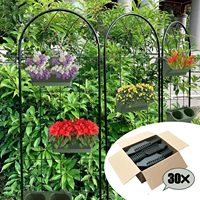 Jardinière verticale murale en plastique empilable avec 60 poches, porte-pot de fleurs pour une utilisation en intérieur/extérieur dans le jardin et la maison
