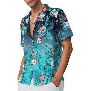 Chemises Hawaïennes pour Hommes les Plus Vendues – Nouvelle Collection Été Plage – Design Personnalisé Tricoté Écologique Respirant OEM - Product Image 3