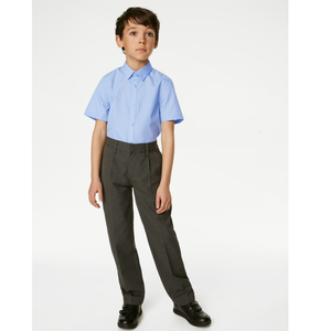 Chemises Scolaires Personnalisées OEM pour Enfants, Coupe Slim, Faciles à Repasser, en Mélange de Coton Respirant et Durable, Commandes en Gros, Prix Direct Usine - Product Image 1