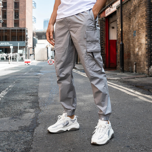 Pantalones Cargo Casuales Ligeros de Primera Calidad para Hombre, Personalizables, de Poliéster, con Cordón Ajustable en la Cintura, de Color, con Corte Recto - Product Image 6