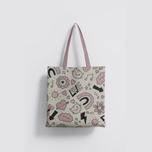 Bolso de Algodón Liso, Bolsa Multiusos, Ligera y Lavable para Uso Diario en Comestibles y Viajes - Product Image 1