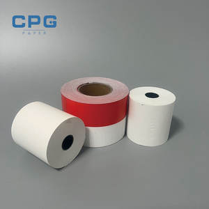 Rouleau de papier thermique sans BPA pour terminal de paiement de lavage de voiture 80x70mm 70gsm Papier de reçu faible poussière Longue image Papier de caisse enregistreuse - Product Image 1