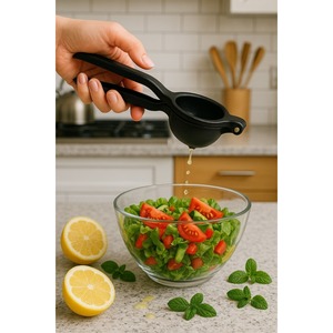 Exprimidor de limones y cítricos de metal fundido, apto para uso alimentario, resistente al óxido, NEGRO. - Product Image 6