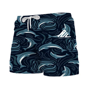 Wholesale Recycled <b>Men's</b> Solid Quick Dry Breathable Eco-Friendly Swim <b>Shorts</b> with Digital Printing Custom Brand Name - Product Image 4