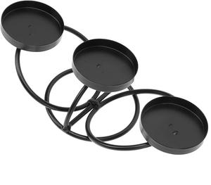 Portavelas de acero inoxidable brillante de 4 brazos, alta calidad, baja cantidad mínima, decoración para el hogar de lujo, novedad - Product Image 2