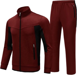 Conjunto Deportivo para Hombre, Traje Deportivo de 2 Piezas con Cremallera Completa, Ropa Deportiva Informal para Calentamiento - Product Image 1