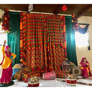Décoration Phulkari Punjabi pour la cérémonie du Mehndi, décoration de mariage moderne et légère, bricolage, intérieur/extérieur - Product Image 1