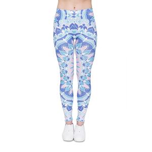 Leggings de fitness pour femmes de haute qualité en nylon spandex avec poches taille moyenne pantalons de sport de gymnastique - Product Image 1